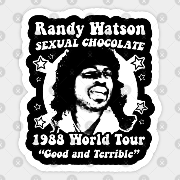Randy Watson 1988 World Tour // Vintage Style Design Sticker by Indanafebry